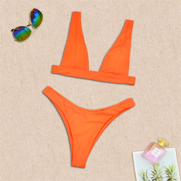 Women'S Two Pieces Swimsuit Triangle Bikini Set
