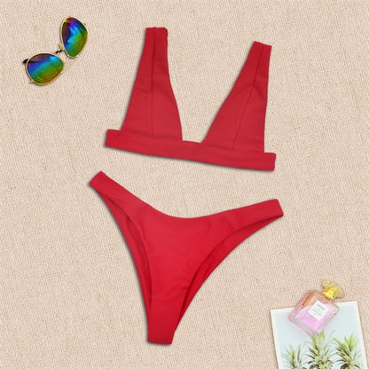 Women'S Two Pieces Swimsuit Triangle Bikini Set