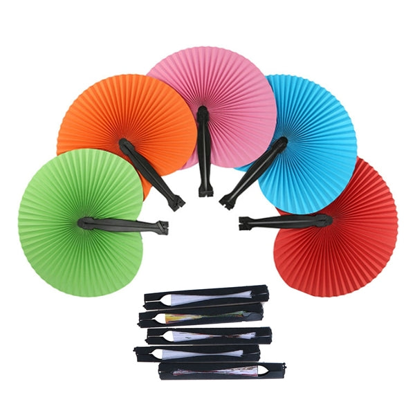 Foldable Craft Paper Handheld Printed Decorative Fan