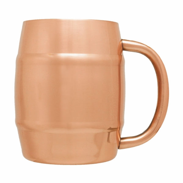 14 oz Copper Coated Stainless Steel Barrel Mugs