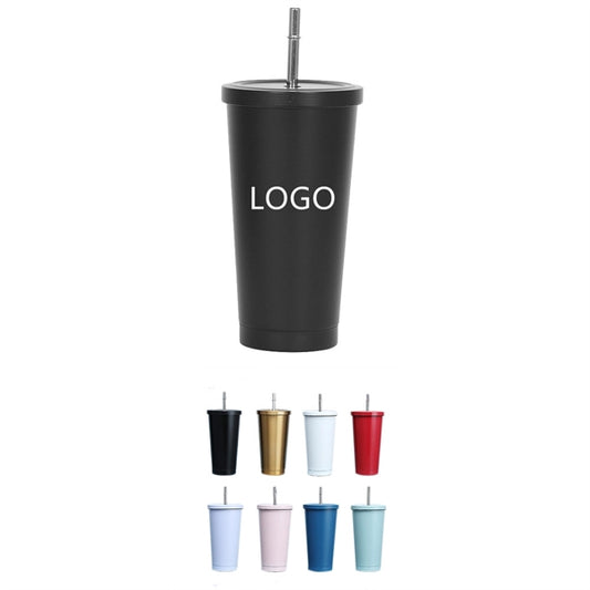 17Oz Vacuum Tumbler With Straw
