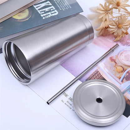 17Oz Vacuum Tumbler With Straw