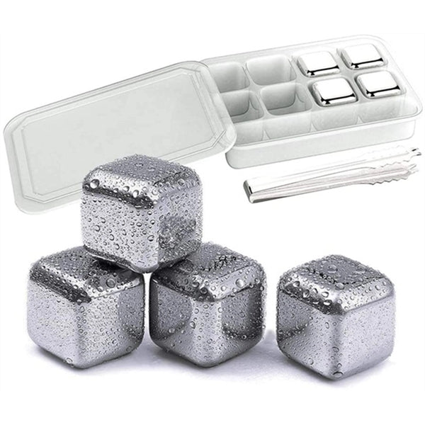 Stainless Steel Whiskey Ice Stone Set