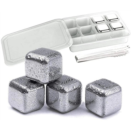 Stainless Steel Whiskey Ice Stone Set