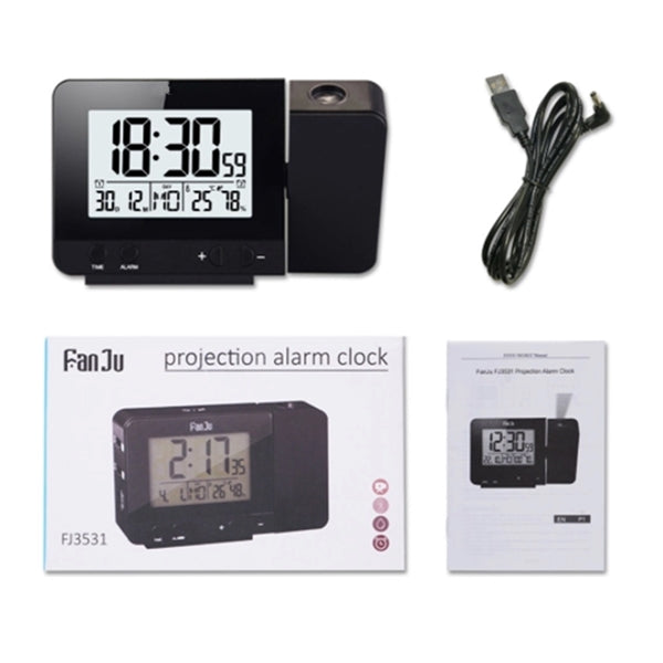 Projection Alarm Clock With Weather Station