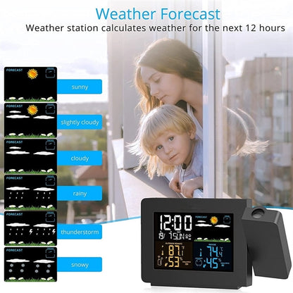 Projection Alarm Clock With Digital Weather Station
