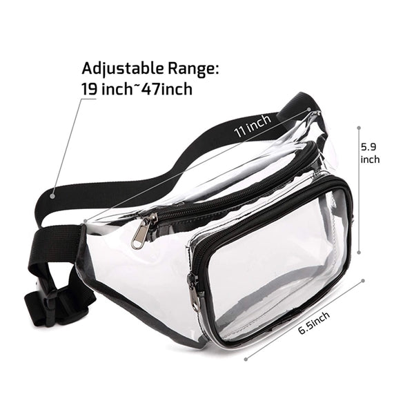 10" Clear Fanny Pack