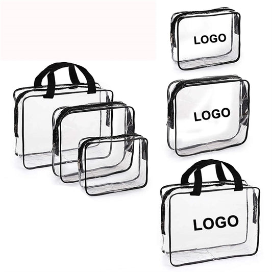 3pcs Transparent Toiletry Bag
