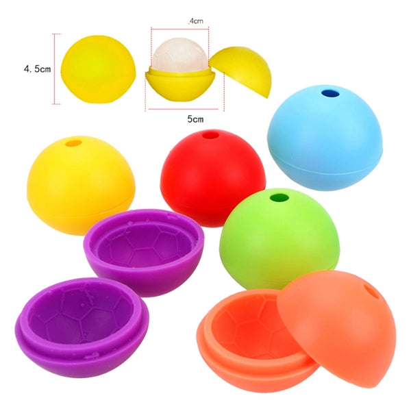 Silicone Ice Mould Maker 4Cm Football Design Cube