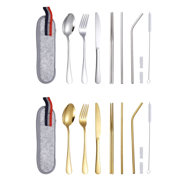 Stainless Steel Tableware Travel Set
