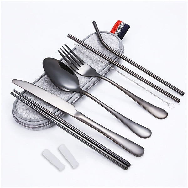 Stainless Steel Tableware Travel Set
