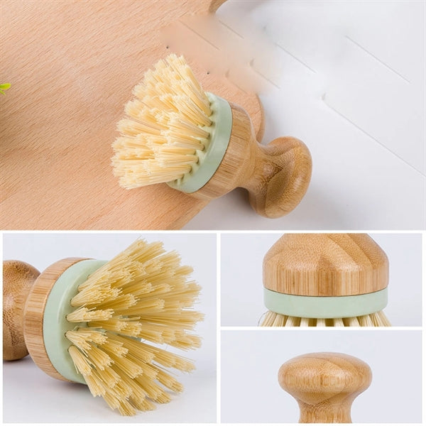 Natural Kitchen Cleaning Bamboo Palm Scrub Brush