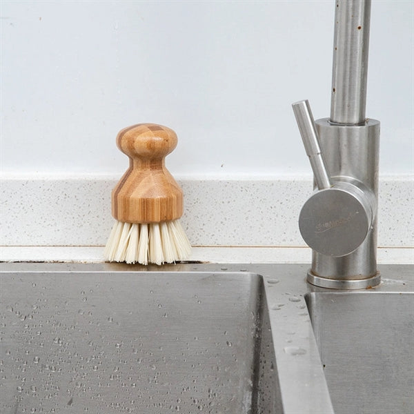 Natural Kitchen Cleaning Bamboo Palm Scrub Brush