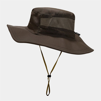 Mesh Breathable Solid Color Sunscreen Fisherman Hat