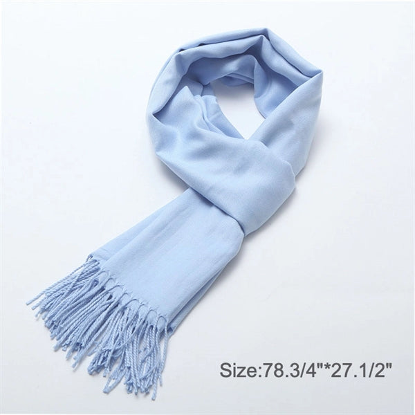Scarfs Large Soft Silky Faux Cashmere Shawls Wraps in Solid