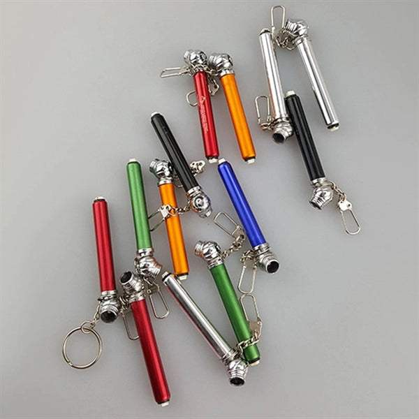 Mini Pen Shape 10-50psi Tire Pressure Meter Gauge With Hook