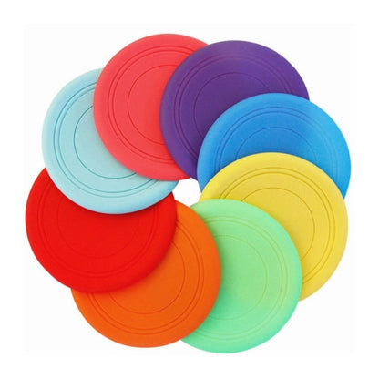 Dog Flying Disc Toy Flyer Soft Rubber Interactive Lightweigh