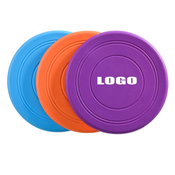 Dog Flying Disc Toy Flyer Soft Rubber Interactive Lightweigh
