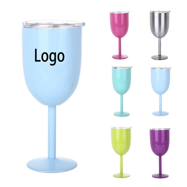 10oz Stainless Steel Wine Glass