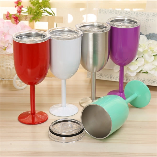 10oz Stainless Steel Wine Glass