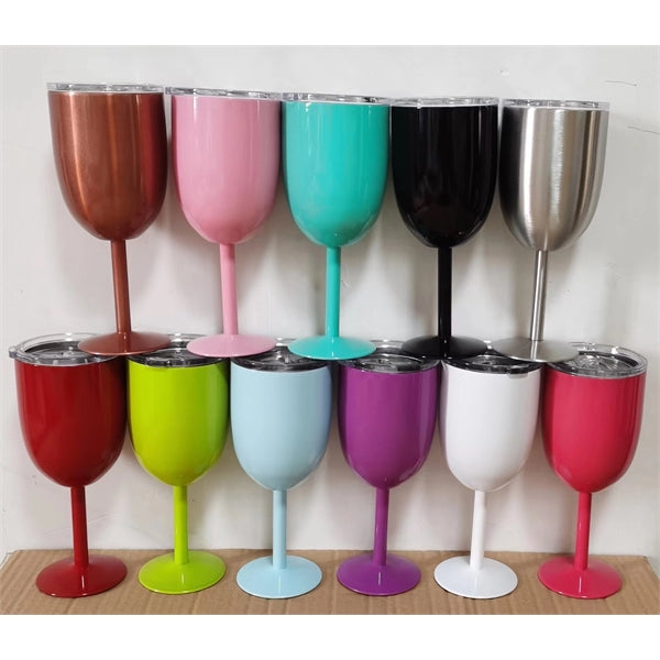 10oz Stainless Steel Wine Glass