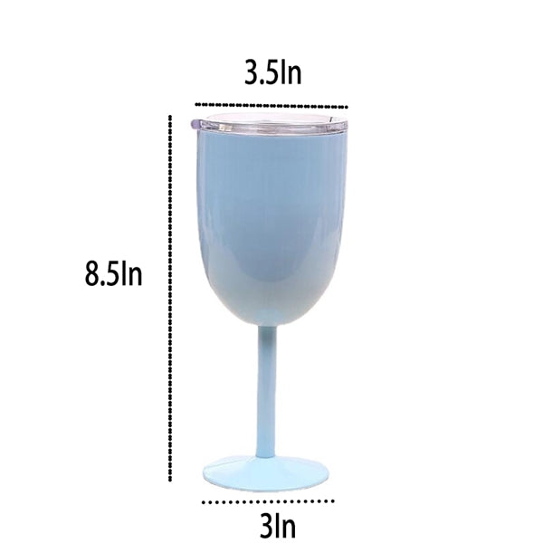 10oz Stainless Steel Wine Glass