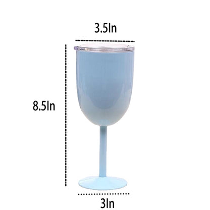 10oz Stainless Steel Wine Glass