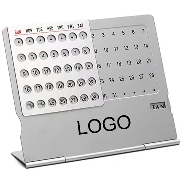 Aluminum Desk Calendar