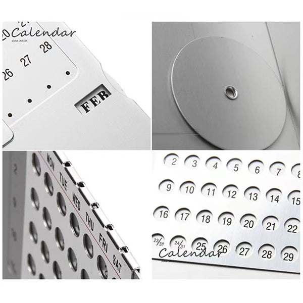 Aluminum Desk Calendar