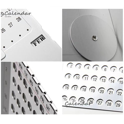 Aluminum Desk Calendar