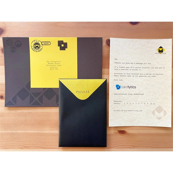 Puzzle Mailer - The Enigmagram an Escape Room Puzzle Gift