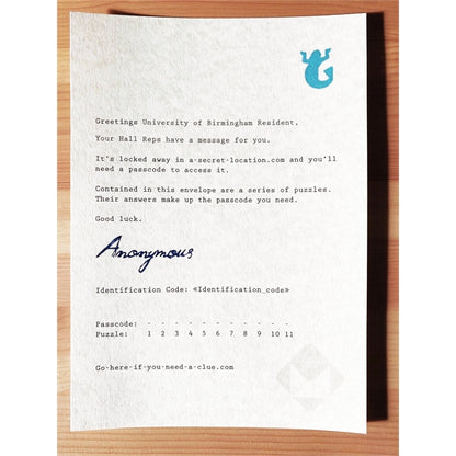 Puzzle Mailer - The Enigmagram an Escape Room Puzzle Gift