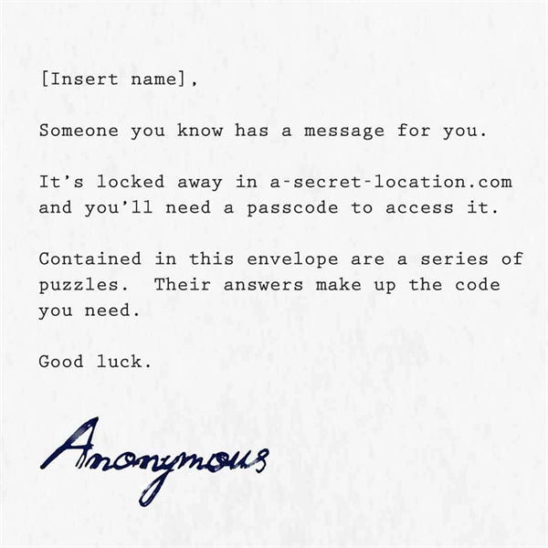 Puzzle Mailer - The Enigmagram an Escape Room Puzzle Gift