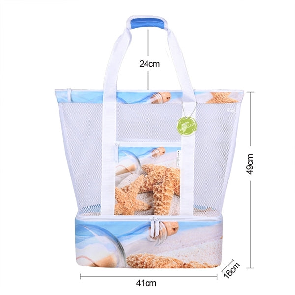 Portable Insulation Mesh Beach Bag