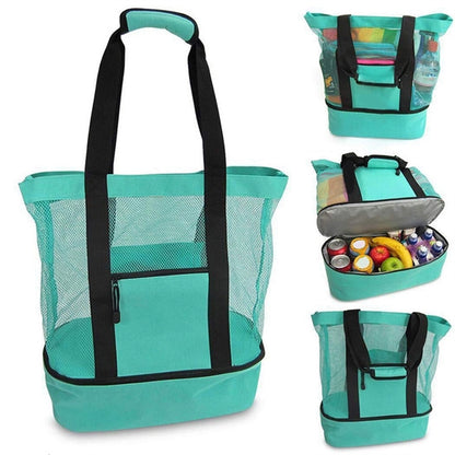 Portable Insulation Mesh Beach Bag