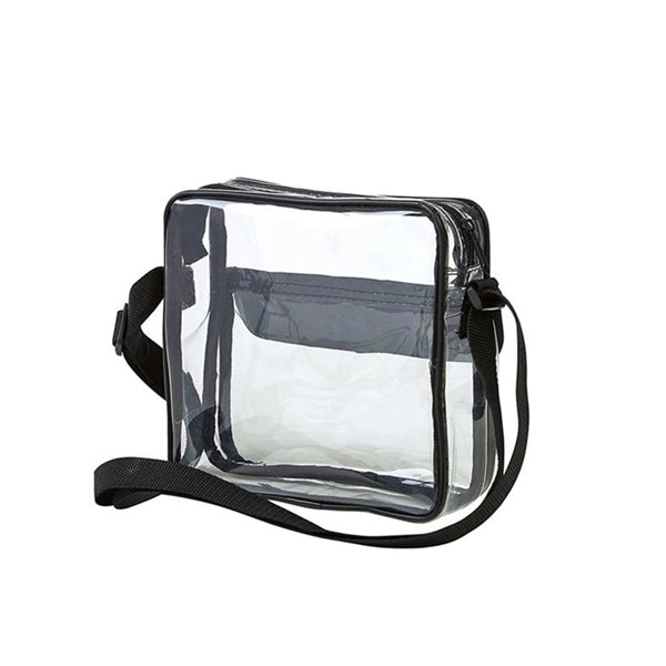 Clear Cross-Body Messenger Shoulder Bag