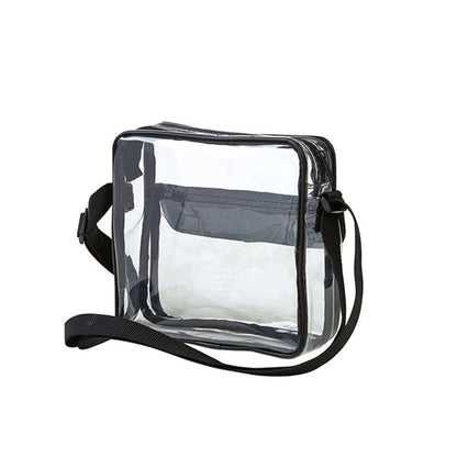 Clear Cross-Body Messenger Shoulder Bag