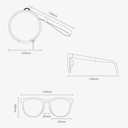 Foldable Polarized Sunglasses With Case