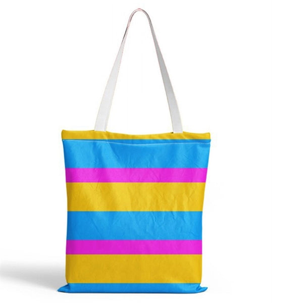 LGBT Rainbow Canvas Tote Bag