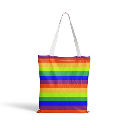 LGBT Rainbow Canvas Tote Bag