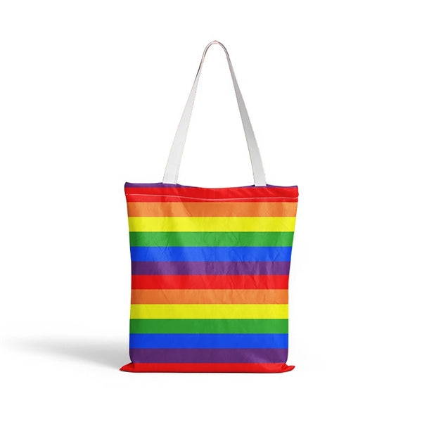 LGBT Rainbow Canvas Tote Bag