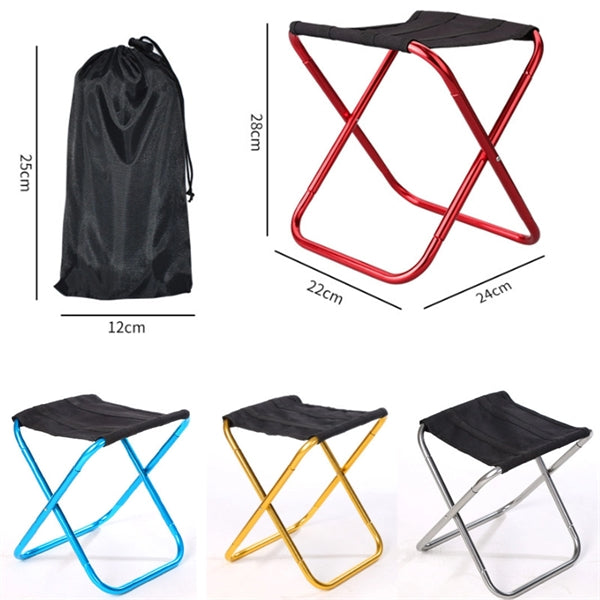 Aluminium Outdoor Folding Small Stool Chair