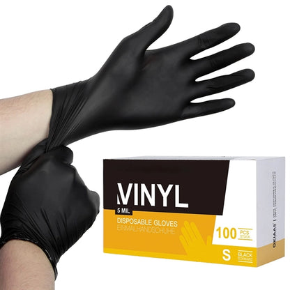 Disposable Black Nitrile Gloves For Household Cleaning