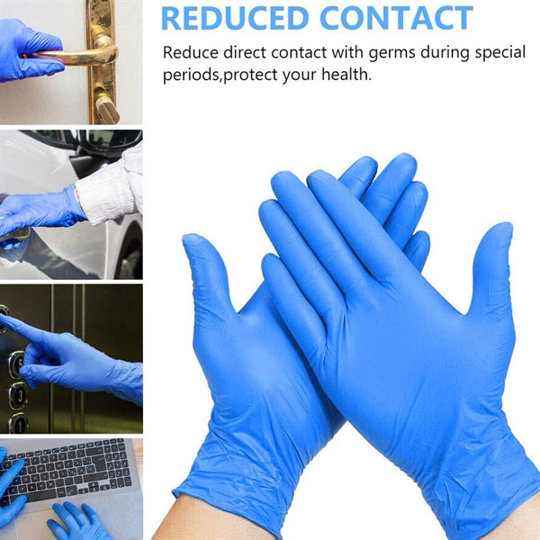 Disposable Blue Nitrile Gloves For Household Cleaning