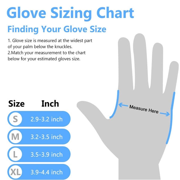 Disposable Blue Nitrile Gloves For Household Cleaning