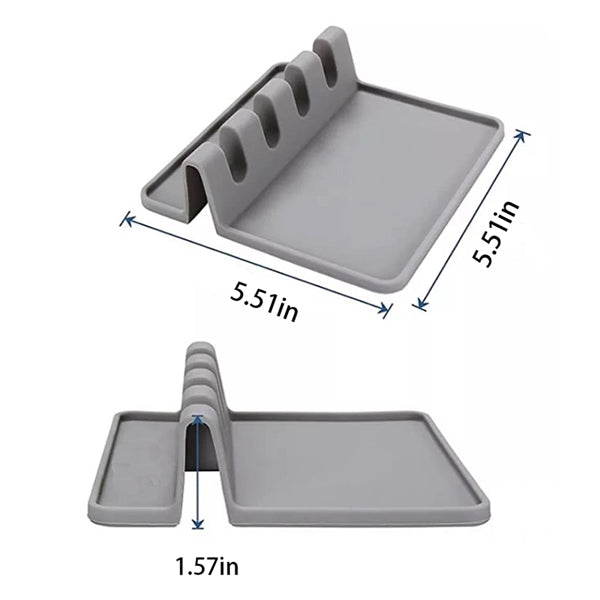 Assorted Color Silicone Utensil Rest