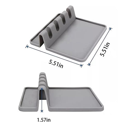 Assorted Color Silicone Utensil Rest