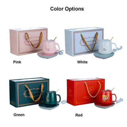 Thermostatic Ceramic Mug & Heating Pad Set