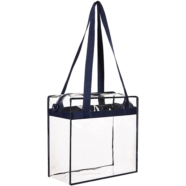 Clear Tote Bag with Zipper Closure