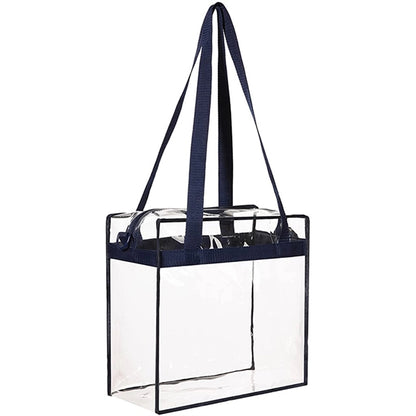 Clear Tote Bag with Zipper Closure